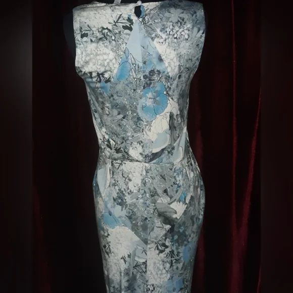 ERDEM Blue Floral Dress - Picture 6 of 8